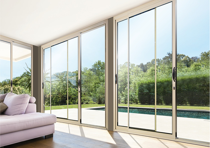 Fenêtre coulissante ALU 2 vantaux 2 rails - sur mesure